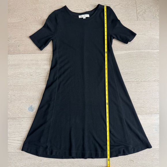 LOFT black short sleeve midi dress size XSP (petite) - Picture 5 of 7